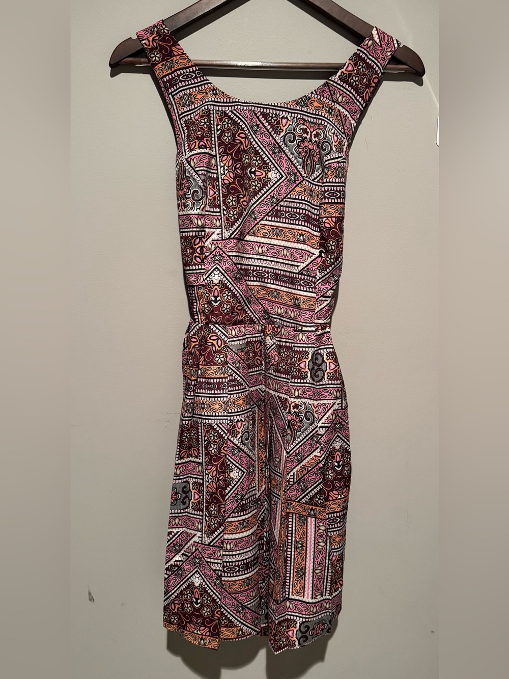 Altar'd State A-Line Criss Cross Open Back Purple Pink Dress Women Size S